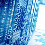 A photo of blue-tinted electronics shot at an angle.