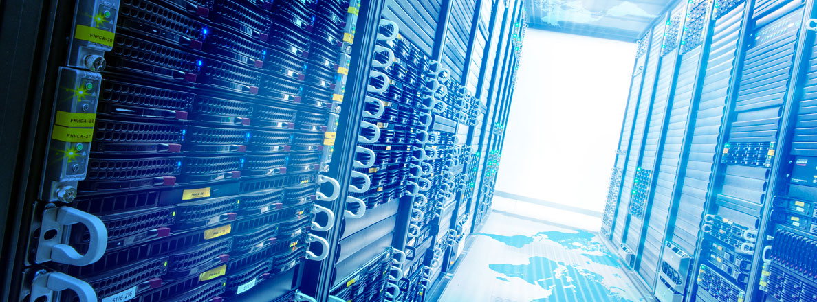 A photo of blue-tinted electronics shot at an angle.