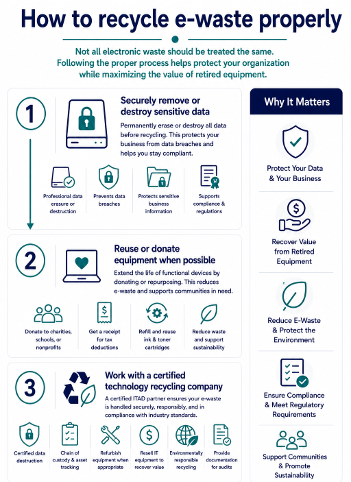 how to recycle e-waste properly
